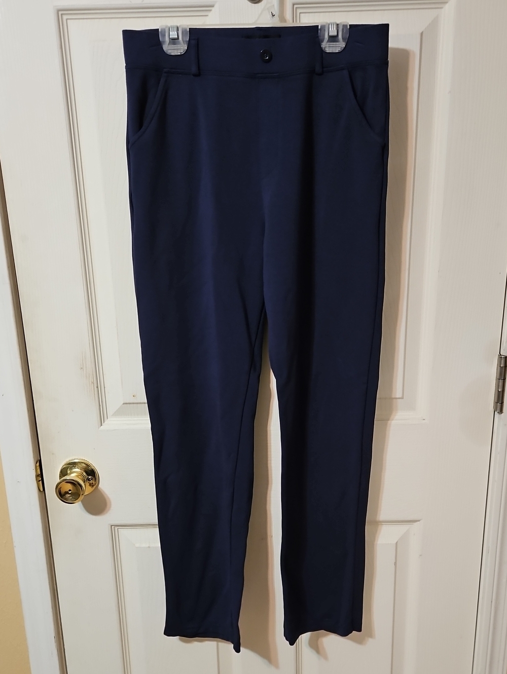 Straight-Leg Pull-On Pants